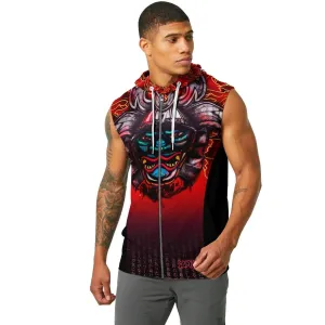 Devil Samurai Sleeveless Pullover & Zip Hoodie