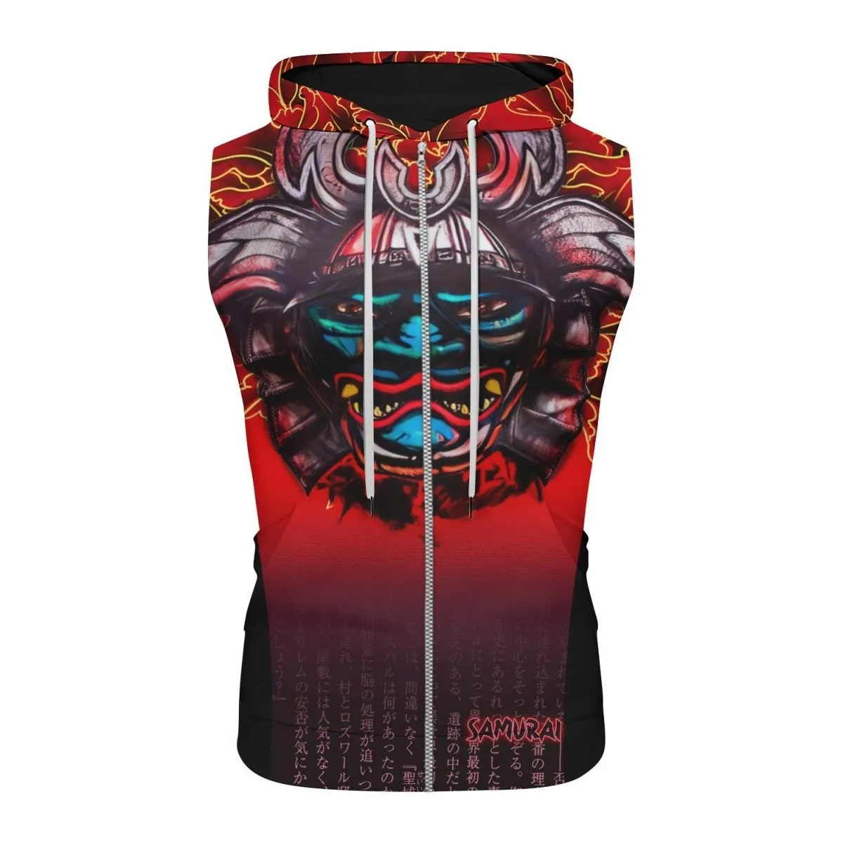 Devil Samurai Sleeveless Pullover & Zip Hoodie