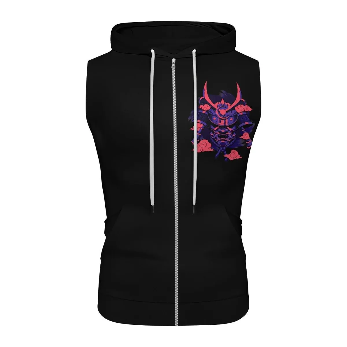 Devil Shogun Helmet Sleeveless Pullover & Zip Hoodie