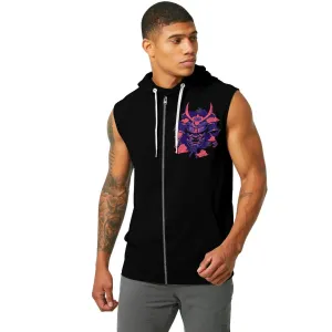 Devil Shogun Helmet Sleeveless Pullover & Zip Hoodie