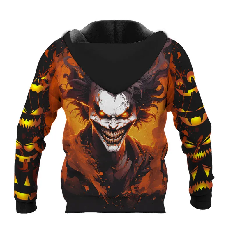 Joker Horror Pumpkin Hoodie & Zip Hoodie