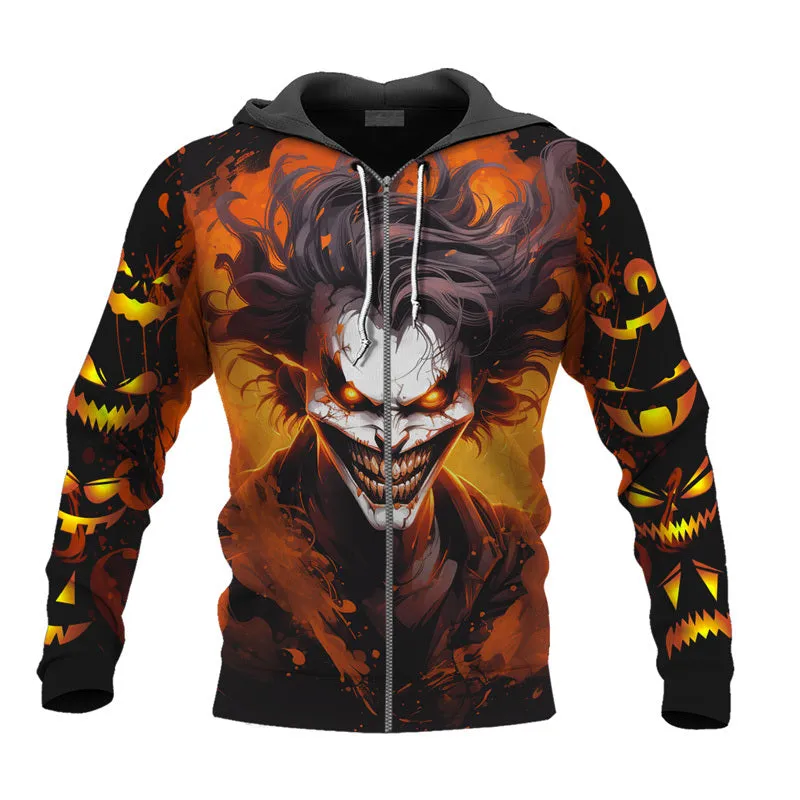 Joker Horror Pumpkin Hoodie & Zip Hoodie