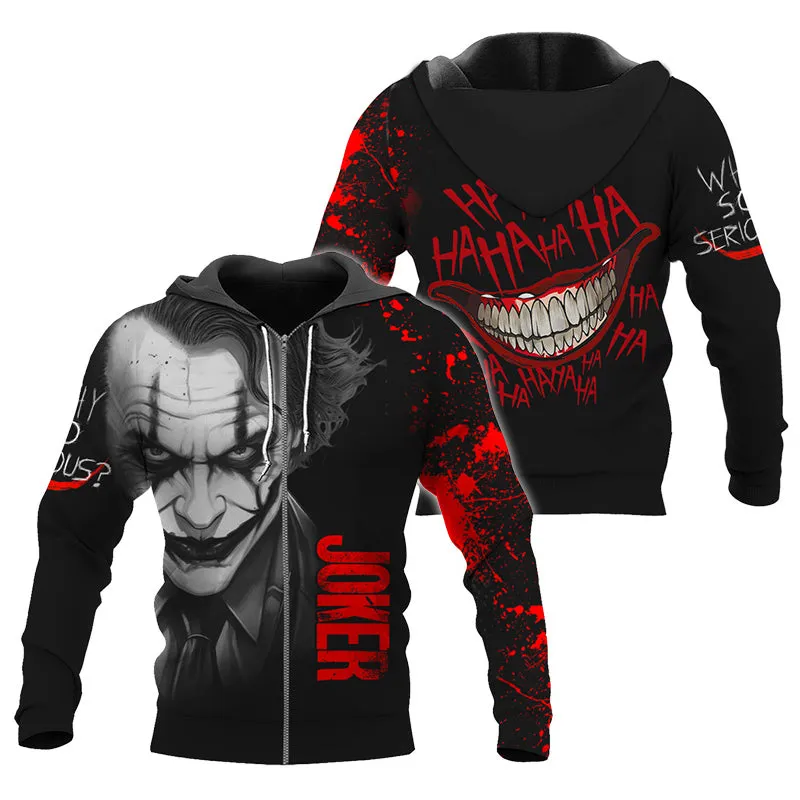 Joker Horror Why So Serious HaHaHa Hoodie & Zip Hoodie