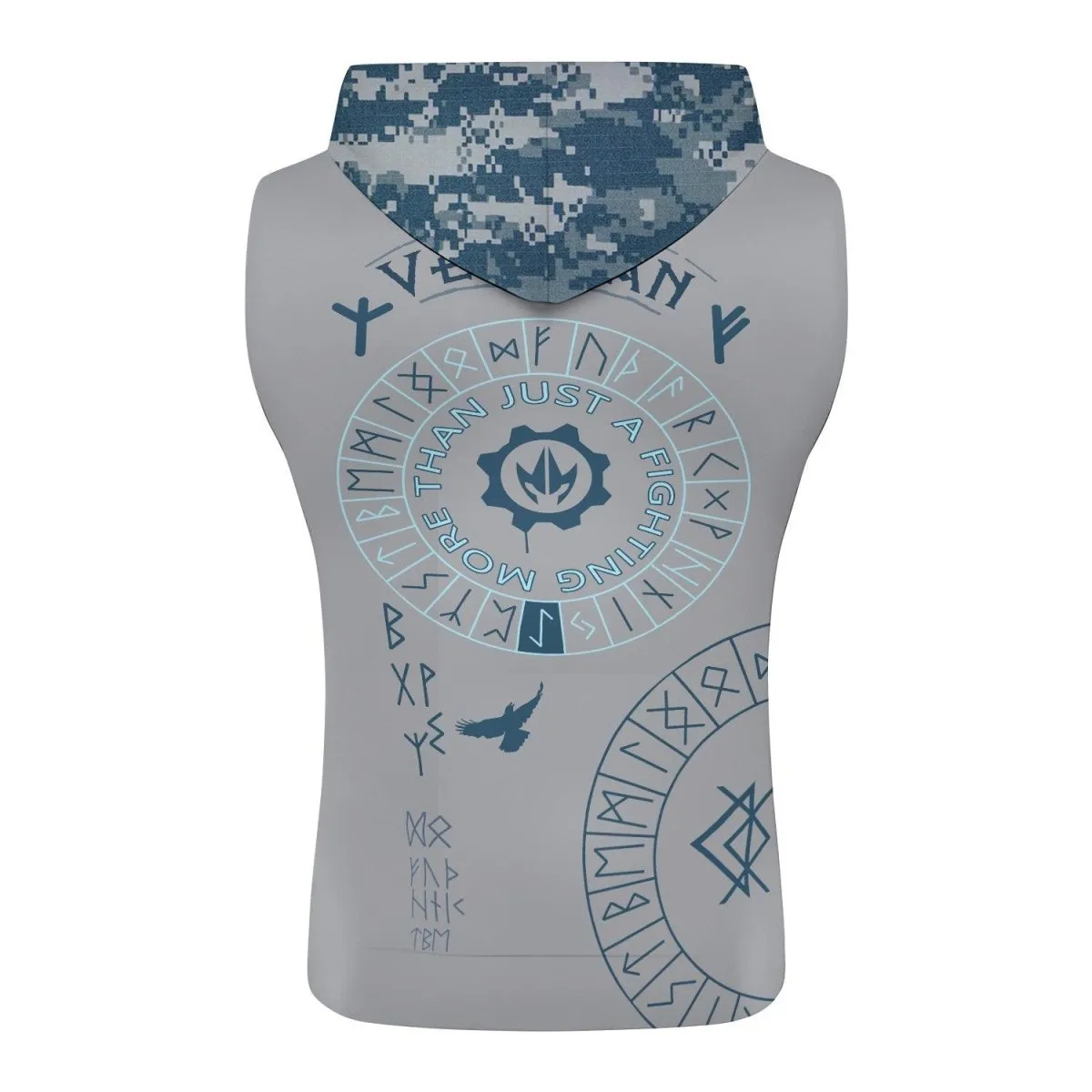 Navy Veteran Viking Sleeveless Pullover & Zip Hoodie